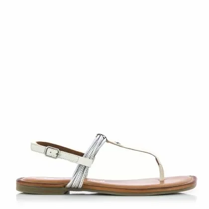 Дамски равни сандали TAMARIS – 1-1-28133-28 171 WHITE/SILVER