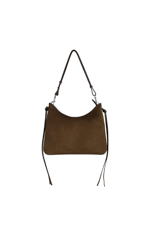 Gig Bag in Khaki Suede
