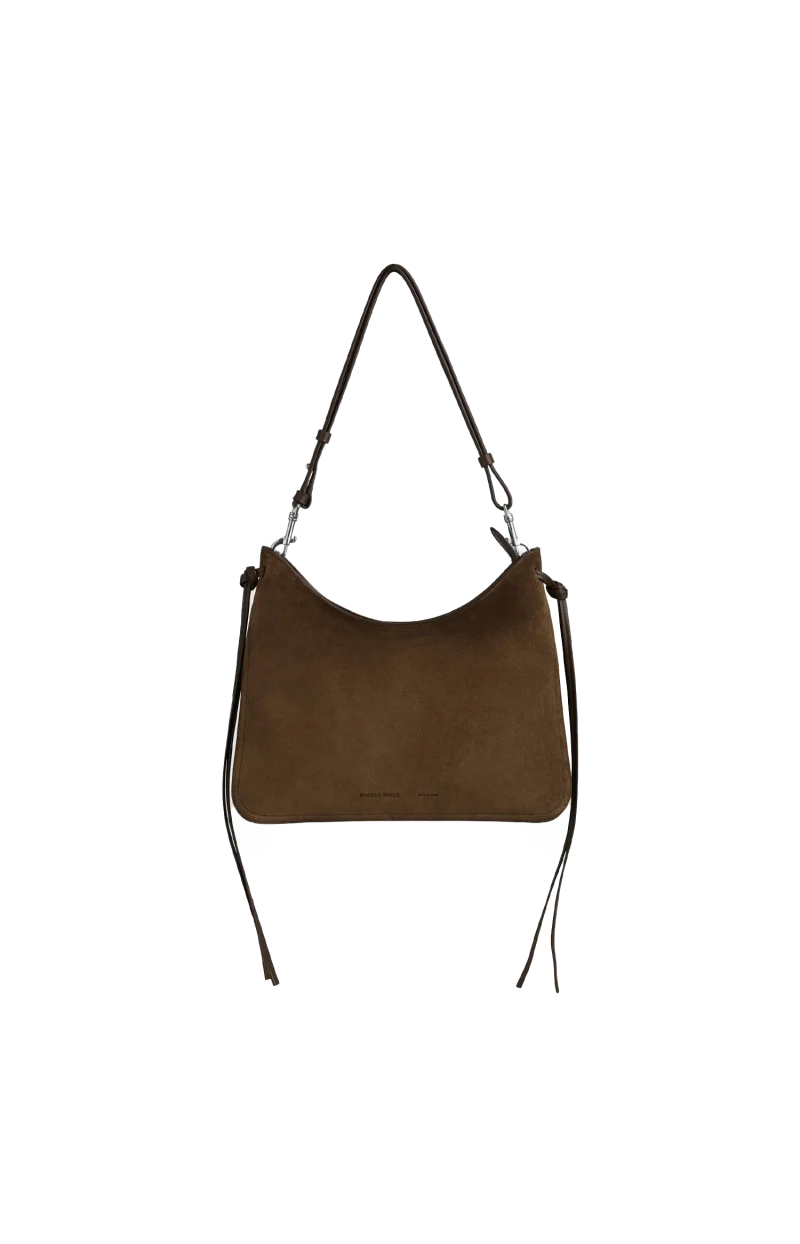 Gig Bag in Khaki Suede