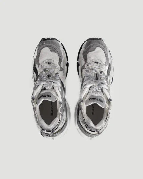 Runner Sneaker in Grey, White and Black — снимка 5