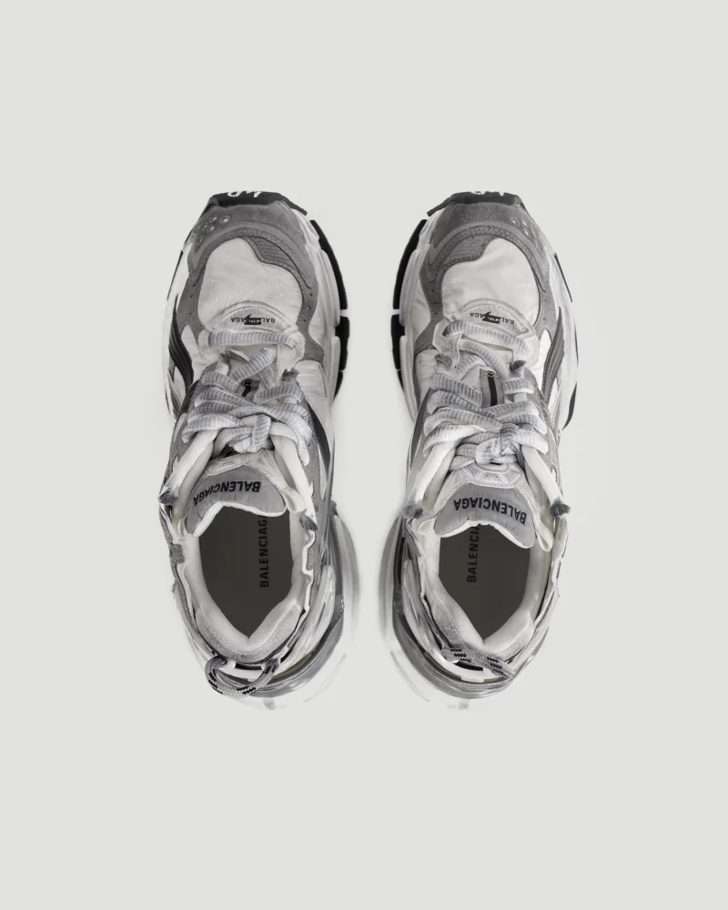 Runner Sneaker in Grey, White and Black — снимка 5