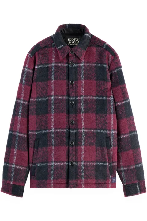 Риза Padded Flannel Overshirt 178630 SC6488 red check