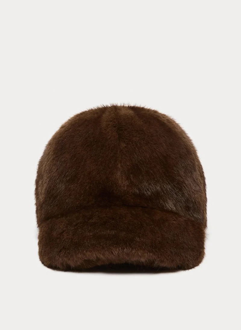 Шапка с козирка 'Faux fur' Marina Rinaldi Mrspila — снимка 2