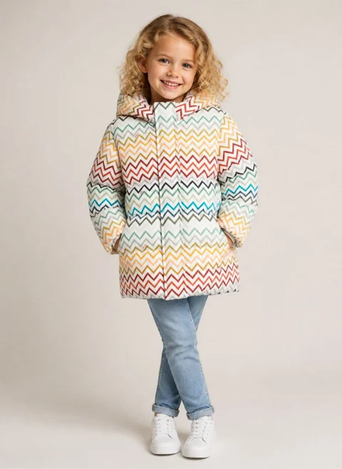 Яке с принт 'Zig-zag' Missoni Kids — снимка 4