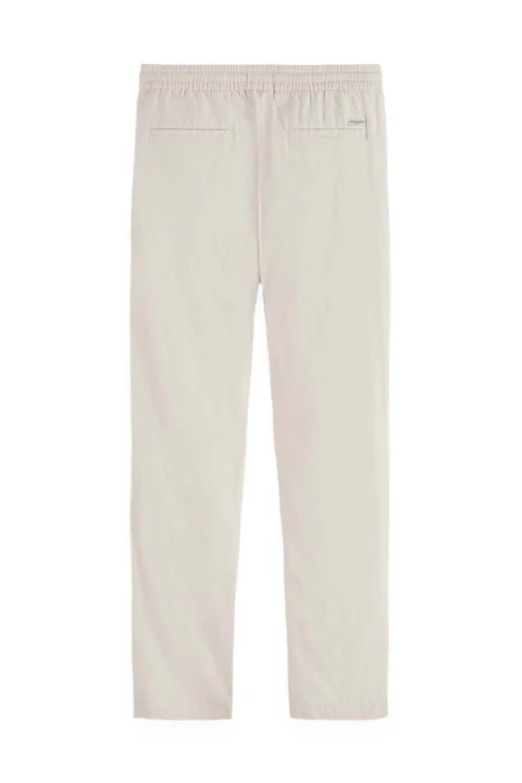 Панталон Warren Twill Jogger 179180 SC100 off white — снимка 2