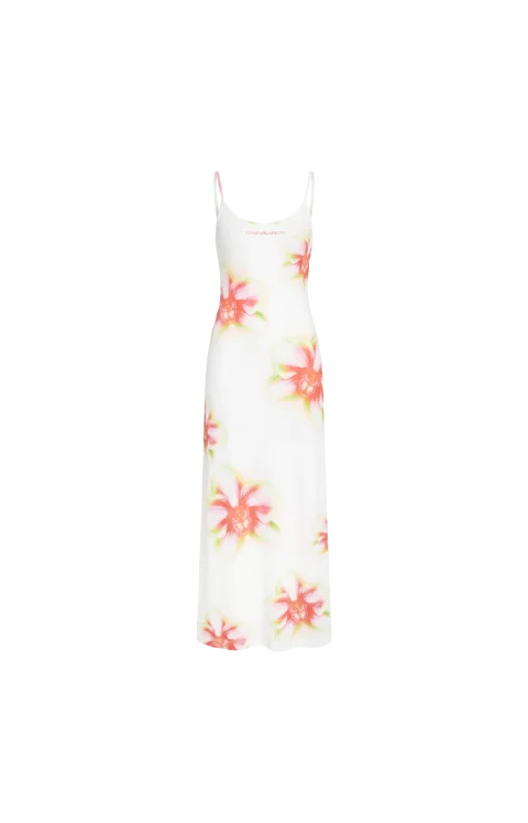 Glitch Orchid Soft Ribbed Maxi Dress