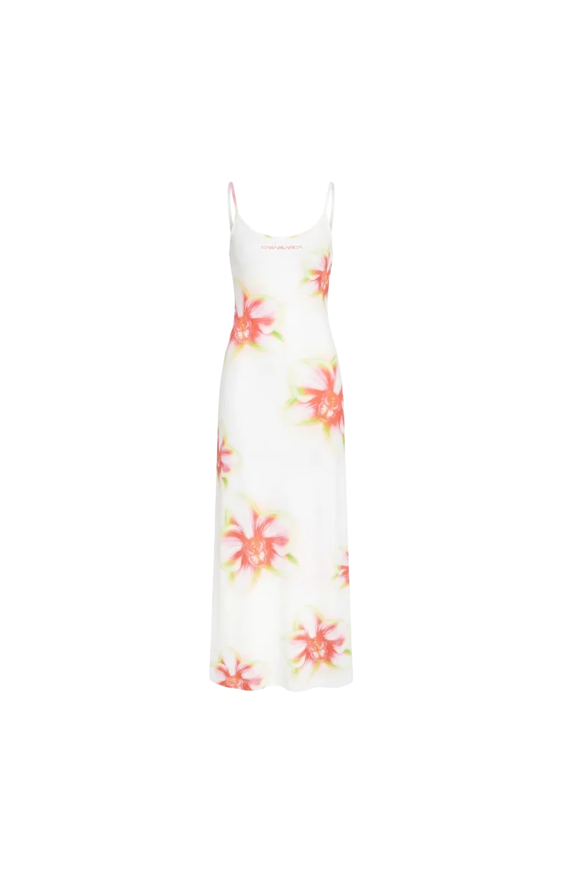 Glitch Orchid Soft Ribbed Maxi Dress