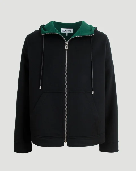 Hooded Jacket in Wool and Cashmere