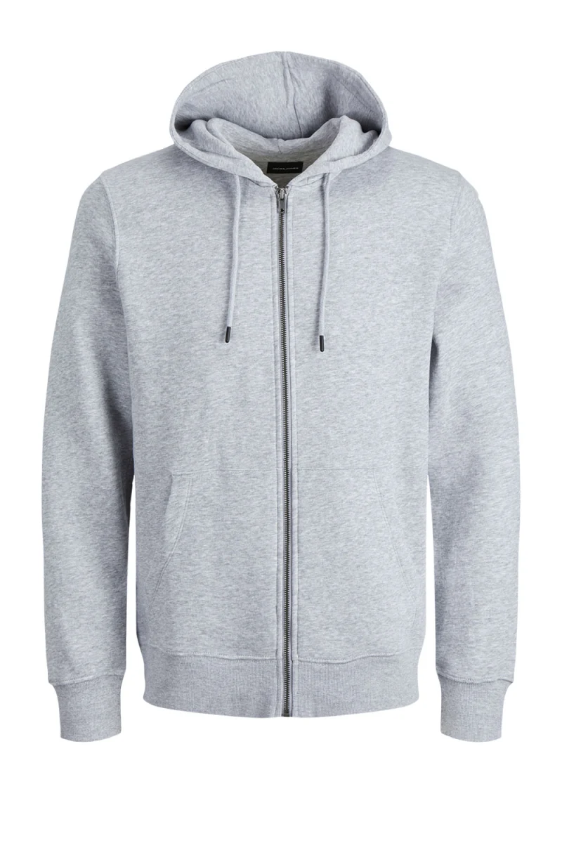 Жилетка Jjestar Basic Sweat Zip Hood 12210830 BS000086 light grey melange