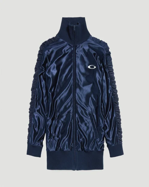 Fitted Tracksuit Dress in Dark Navy