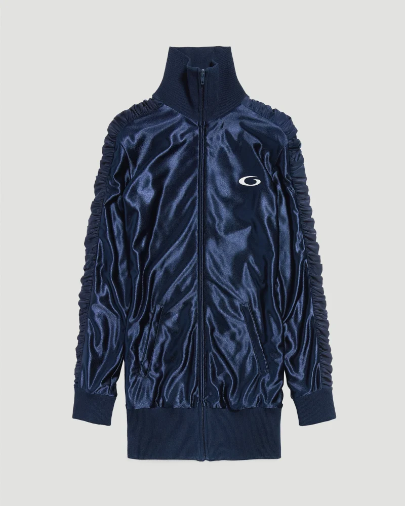 Fitted Tracksuit Dress in Dark Navy