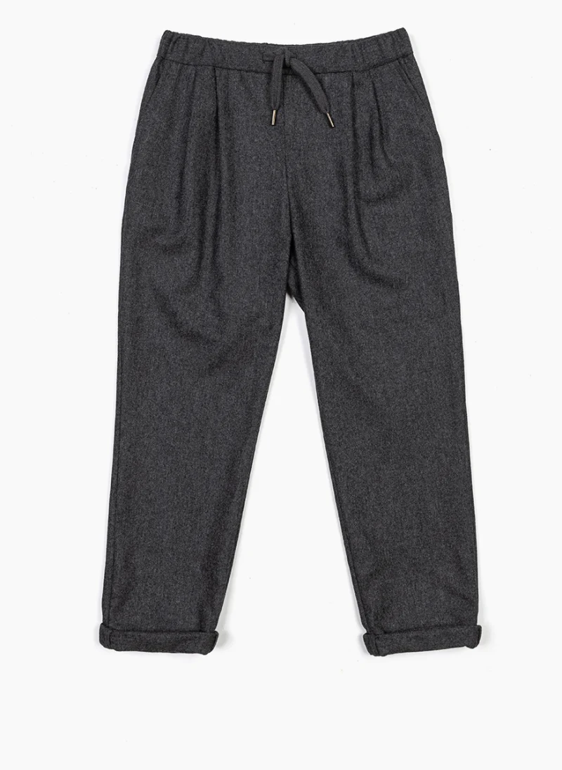 Панталон от фина вълна Brunello Cucinelli Kids 4-6