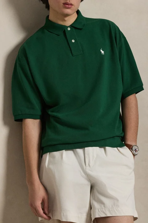 Polo 20/1 Mesh-Knt 710B18907003 300 green — снимка 2