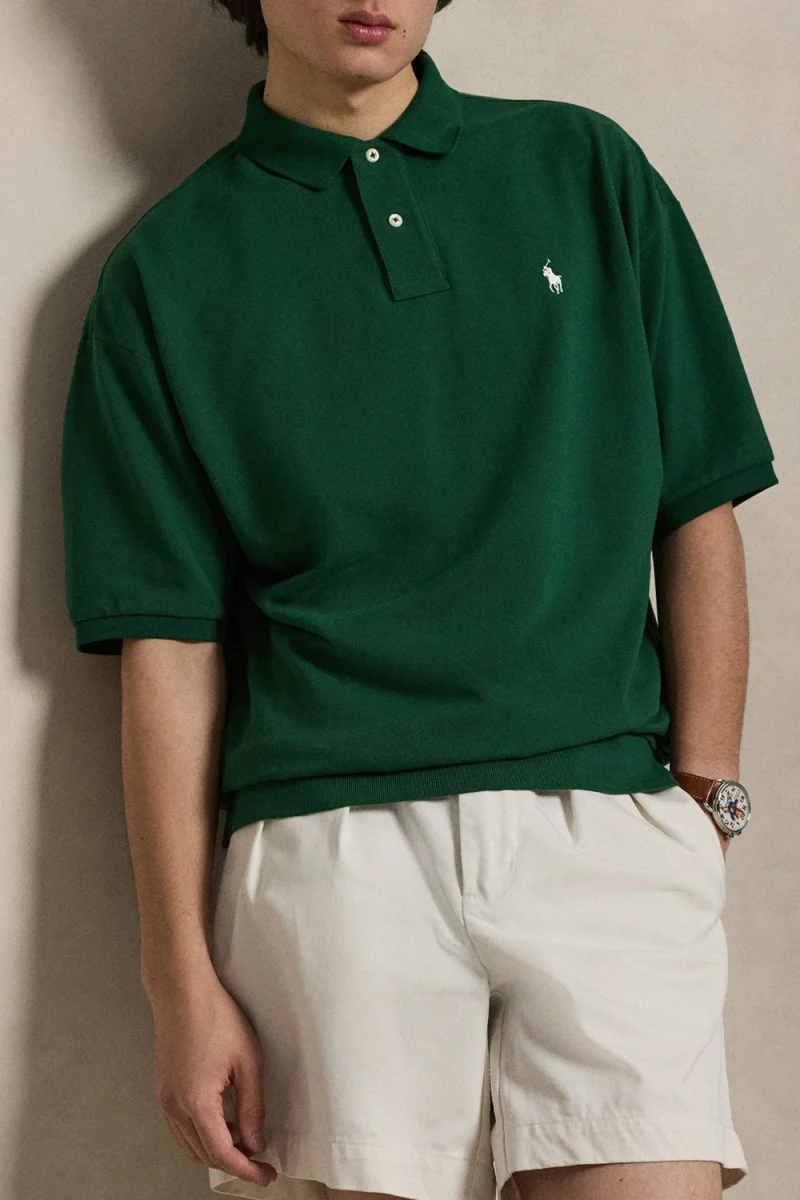 Polo 20/1 Mesh-Knt 710B18907003 300 green — снимка 2