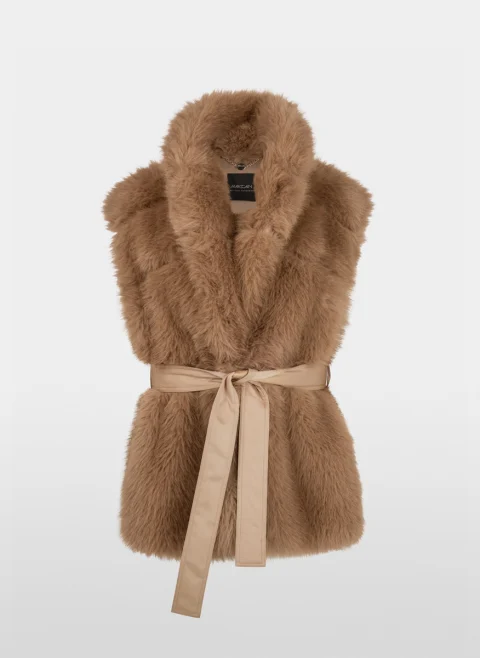 Елек с капитониран мотив 'Faux fur' Marc Cain Collections — снимка 6