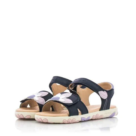 Сандали Момичета GEOX – J358ZA C0694 J SANDAL HAITI GIRL NAVY/PINK — снимка 3