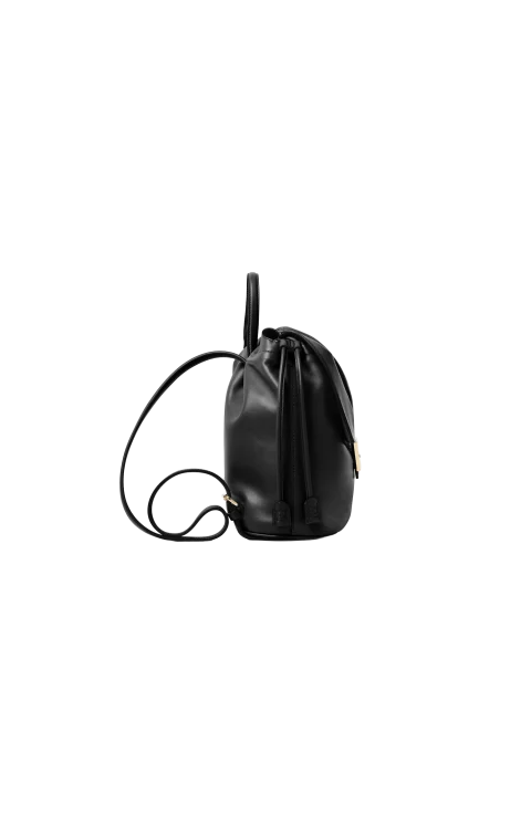 Women's Black Leather Backpack — снимка 2