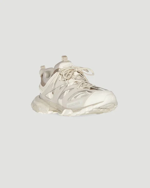 Track Sneaker in Beige Mesh and Nylon — снимка 3