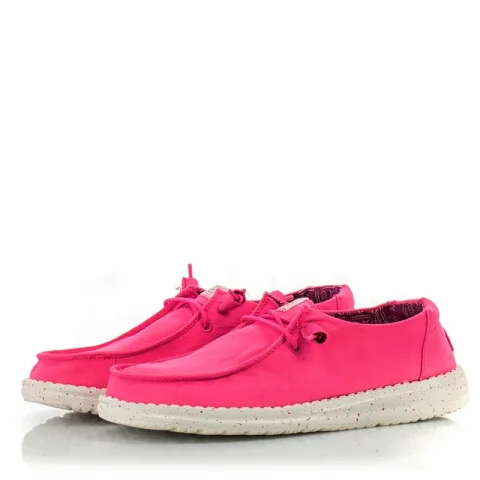 Дамски Ежедневни HEY DUDE – 40902-676 WENDY STRETCH NEON PINK — снимка 3