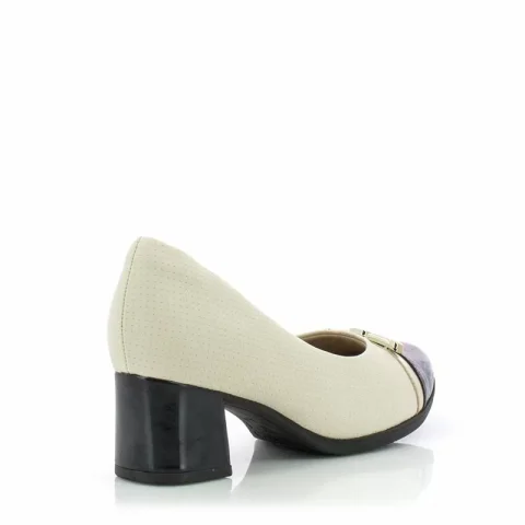 Токчета PICCADILLY – 654056 OFF WHITE/OURO/PRETO — снимка 2