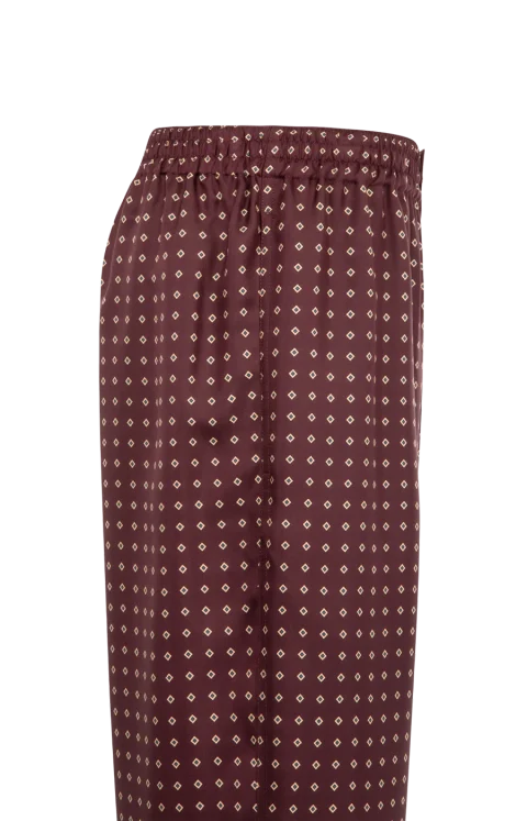 Pajama Pants in Diamond Silk Satin — снимка 2