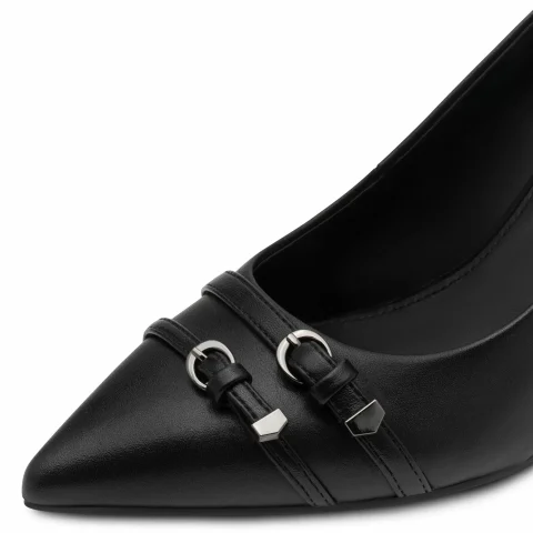 Токчета TAMARIS – 1-22440-46-003 BLACK LEATHER — снимка 4