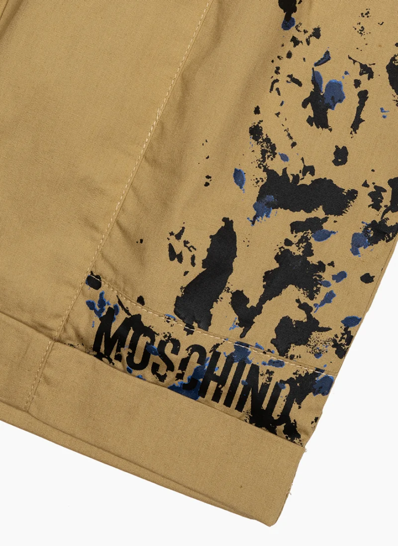 Къс панталон с принт Moschino Kids — снимка 3