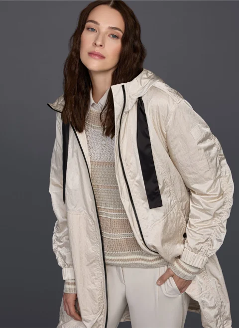 Яке с контрастни детайли 'Glossy' Marc Cain Sports — снимка 8