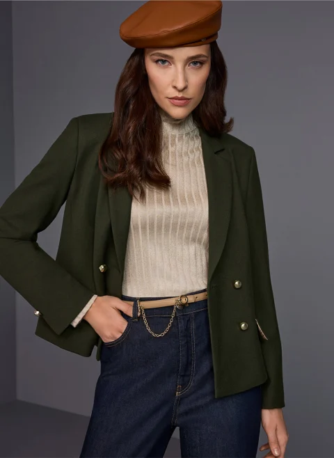 Двуредно сако 'Feminine silhouette' Marc Cain Collections — снимка 9
