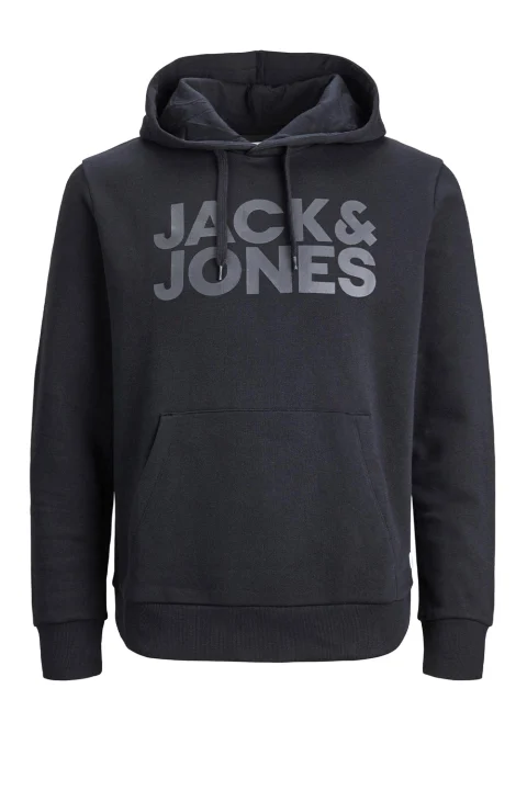 Суичър Jjecorp Logo Hood 12152840 C-N10 black/large print