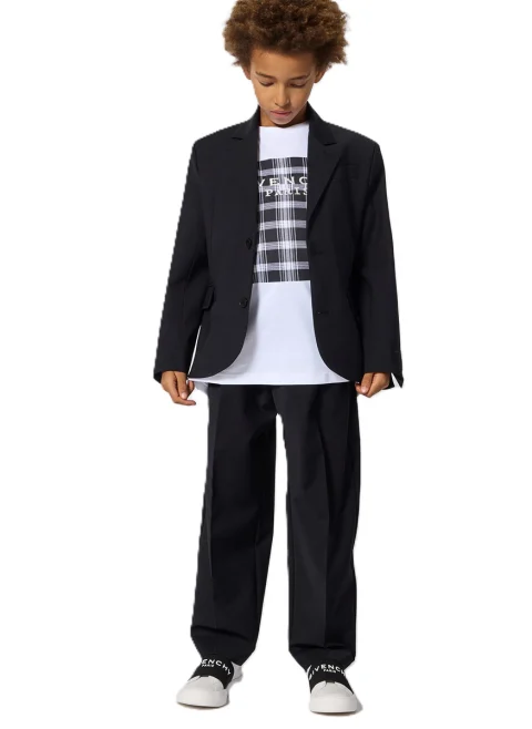 Панталон с басти от вълна Givenchy Kids — снимка 3