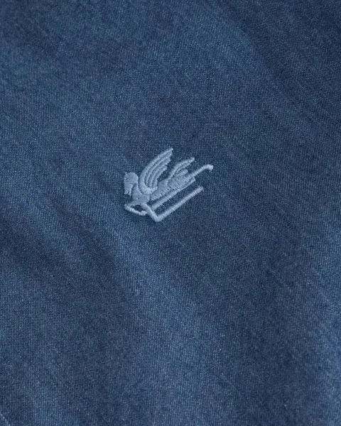 Denim Shirt with Logo — снимка 2