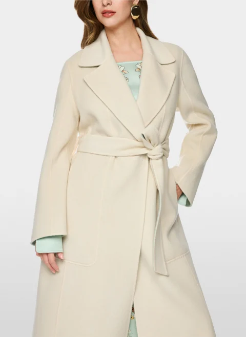 Двулицево палто от вълна Marc Cain Collections — снимка 4