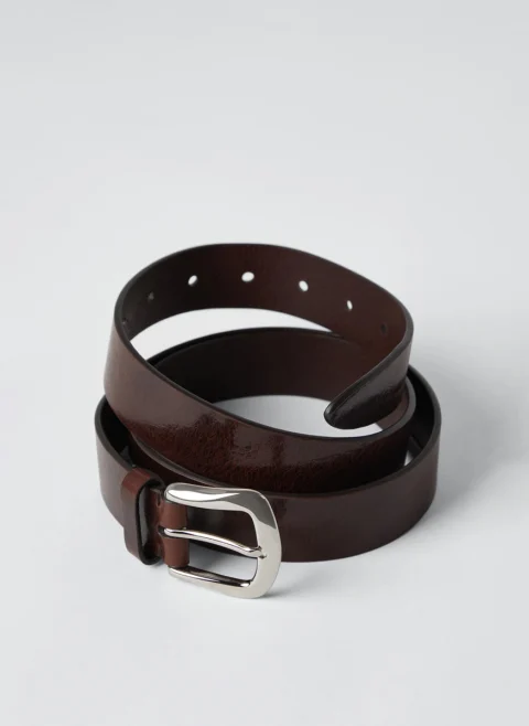 Колан от естествена кожа Brunello Cucinelli — снимка 2