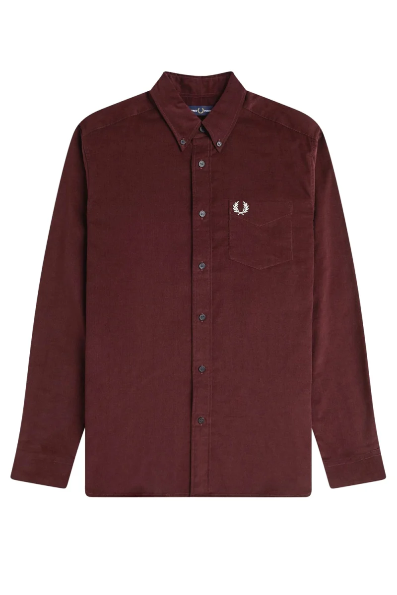 Риза Needle Cord M1737 597 oxblood