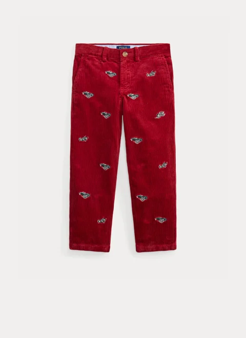 Панталон с бродирани детайли Ralph Lauren Kids 2-7 — снимка 4