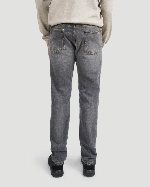 Straight Leg Jeans in Grey — снимка 2