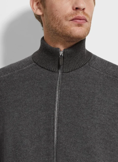 Жилетка от кашмир Zegna — снимка 4