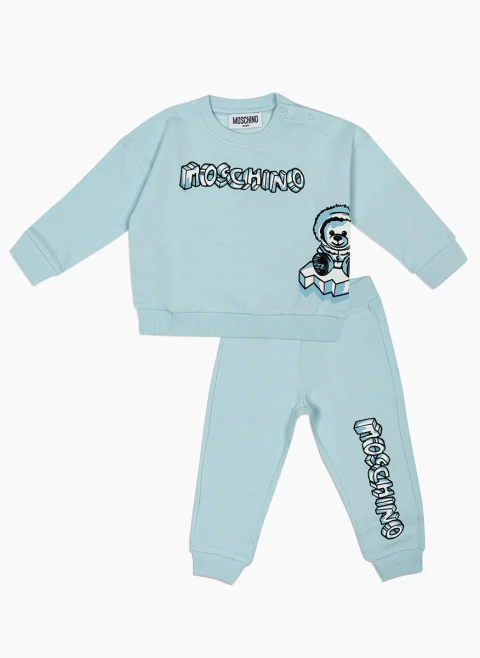 Комплект с лого мотив Moschino Kids
