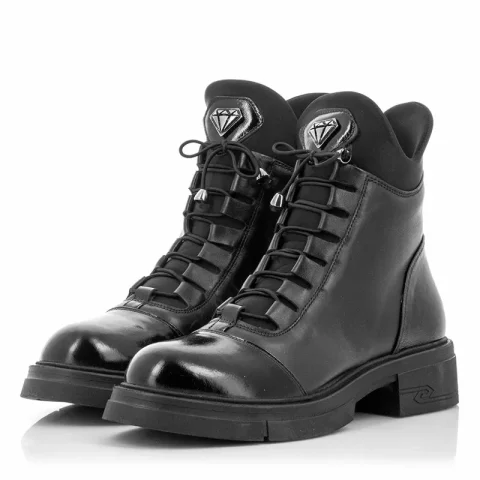 Дамски Кубинки CARLO FABIANI – 154-6001 BLACK — снимка 3