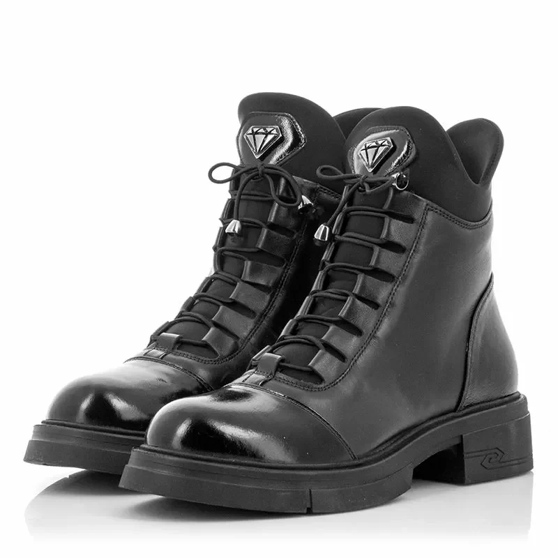 Дамски Кубинки CARLO FABIANI – 154-6001 BLACK — снимка 3