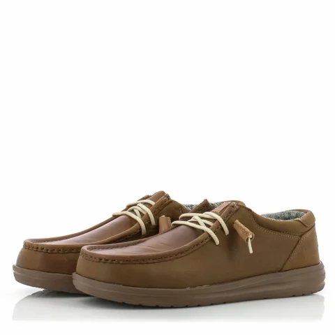 Мъжки Ежедневни HEY DUDE – 40175-255 WALLY GRIP CRAFT BROWN — снимка 3