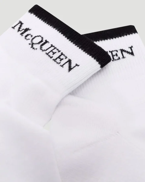 Cotton Socks in White and Black — снимка 2