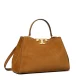 Дамска кафява чанта Eleanor Satchel TORY BURCH — снимка 3