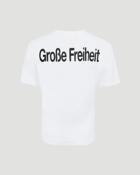 Logo T-Shirt in White Cotton — снимка 2