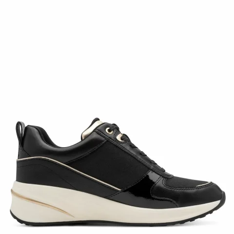 Дамски Сникърс TAMARIS – 1-23754-45-048 BLACK/GOLD — снимка 6