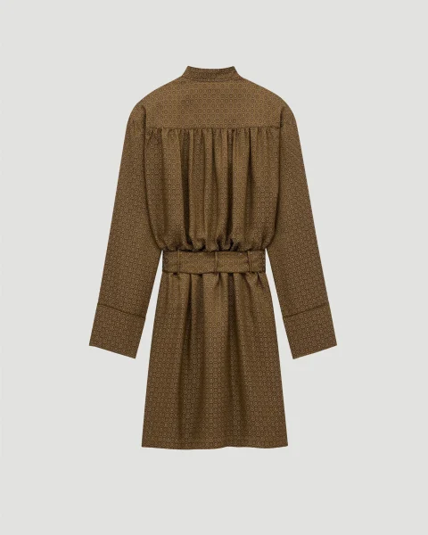 Dress in Medallion Jacquard — снимка 5