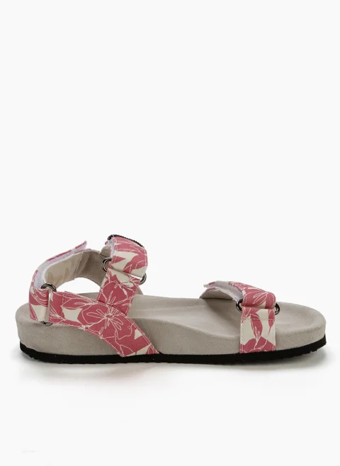 Сандали с флорален принт Brunello Cucinelli Kids — снимка 4