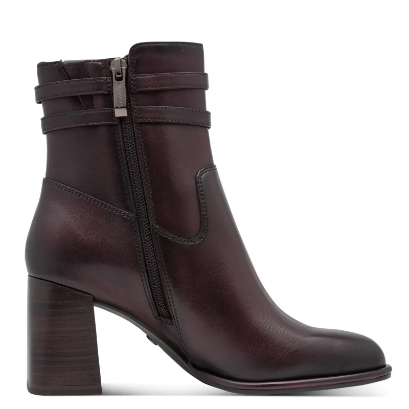 Дамски Боти На Ток TAMARIS – 1-25390-47-537 MERLOT — снимка 2