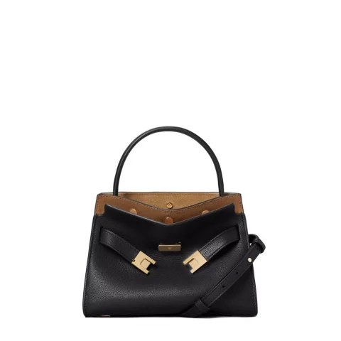Дамска черна чанта Lee Radziwill TORY BURCH — снимка 1